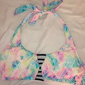 Victoria’s Secret Pink halter bikini top. Size M